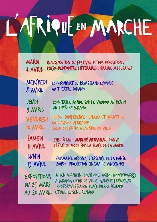 Festival L&rsquo;Afrique en Marche – Programme Avril 2025