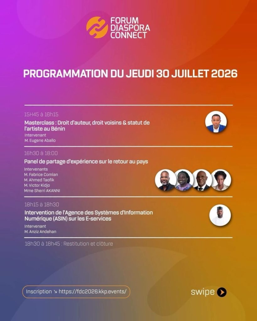 Forum Diaspora Connect 2026 : rendez-vous à Cotonou les 30 et 31 juillet