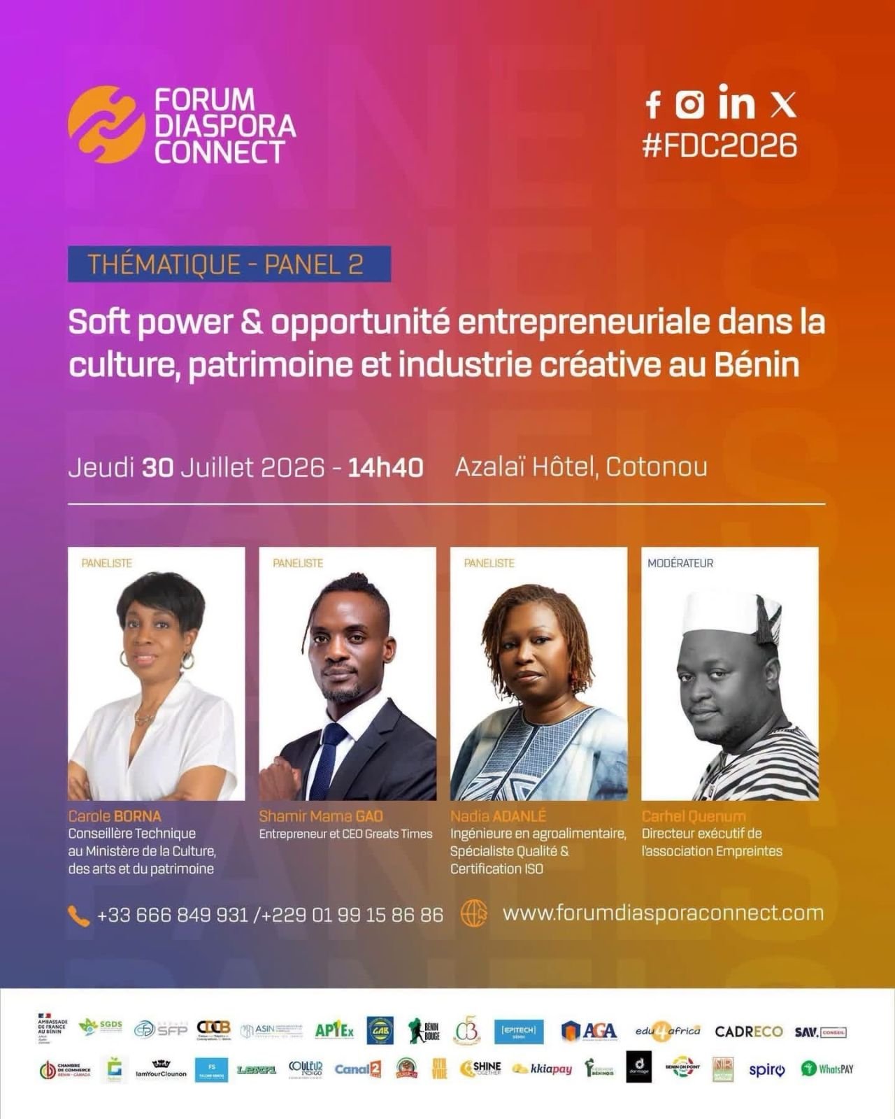 Forum Diaspora Connect 2026 - Panel Soft Power